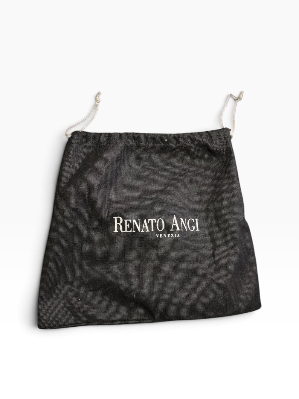 Renato Angi vintage authentic black leather crossbody bag with adjustable straps - Picture 2 of 4